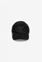 Felt Monogram Patch Cap Erkek Baseball Şapka Siyah