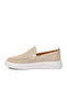 Beige Genuine Leather Men's Casual Shoes 62206 m - 4