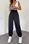 Women's Jogger Extra High Waist Compact Combed Cotton Sweatpants (Not Elasticated Cuffs)