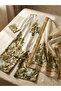Cream Leaf Print 3-Piece Lawn Suit with Dupatta - AFK8812 - 4