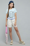 Solid Shorts with Button Closure - 2