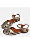 Large size women's genuine leather sandals 41-42-43-44-gold - 4