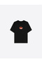 Cherry Printed Crew Neck Oversize Trendy Women's T-Shirt