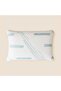 Soft Meditation Visko Pillow - White / Green - 40X60 cm