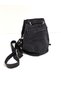 Black No:5 Printed Denim Design Checkered Lined Bag Model Shoulder Bag - 5