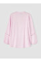 Original Open Collar Blouse with Embroidery Detail - 7