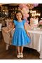 Blue Lace Detailed Lined Girls' Dress – Ages 2-5 - 3