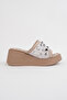 Kcl-D20 Filled Sole Metal Detailed Slippers - 3