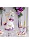 Butterfly Cake Topper Set 22Pcs,Happy Birthday Cake for Baby Shower,Wedding,and Birthday Party,Purple - 5