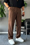 Men's 3-Piece Linen Trousers with Elastic Waist - 4