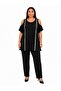 Plus Size Off-Shoulder T-Shirt Black