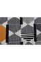 Mustard Black Geometric Patterned Decorative Throw Pillow Cover Modern Design - 4