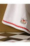 Ravelot 100% Cotton Embroidered Face Towel - White - 50X70 cm - 4