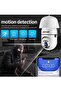 Intelligent WiFi Cradle Headcamera 2MP Smart Bulb E27 Security Camera: 360° PTZ Panoramic View - 3