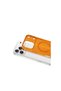 GLB-STL41414 iPhone 17 Pro Combo Hard Clear MagSafe Case - Orange - 2