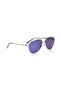 Polarized Sunglasses Grey Frame Blue Mirror Lens 59mm - R058BL1PV