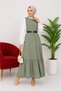 Vera Gölek Gift Belt Detailed Hijab Dress - 2