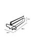Metal Shelf Mountable Goblet Holder Black Shelf Hanger Wine Glass Hanger 1 Piece - 5