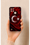 حافظة سيليكون متوافقة مع Realme C21Y بنمط علم تركي