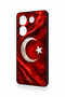 Tecno Camon 20 Pro Compatible Turkish Flag Patterned Silicone Case - 3