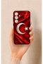 Samsung S25 Plus Compatible Turkish Flag Patterned Silicone Case