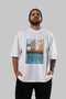 For the Sake of Cats 14 Front Cat Printed White Oversize T-Shirt 100% Cotton Unisex Cat Lover Premium Design - 6
