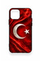 iPhone 11 Pro Compatible Turkish Flag Patterned Silicone Case - 4