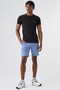 Men's Slim Fit Bermuda Shorts Men's Slim Fit Bermuda Shorts Blue - 2