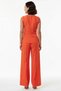 Women's Plus Size Sleeveless High-Neck Woven Blouse Pants Set 100% Cotton Long Length Daily Casual Stylish - 5