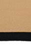 Luke Oval Single Bath Mat Brown Black Handwoven Wicker Jute Look Bohemian Bathroom Mat - 5