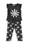 Daisy Patterned Set for 2-5 Years - Gray