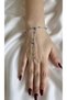 Silver Color Steel Shahmeran Bracelet with Evil Eye Beads