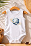 Planet Printed Special Design Baby Bodysuit 100% Cotton
