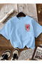 Women's Summer Heart Printed Oversized T-Shirt - 3