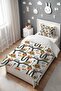 Balloon Car Ride Patterned Single Baby Kids Bedding Set - 3