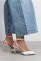 Vela Sedef Satin Ankle Strap Open Toe Detail Women's Heeled Shoes - 7