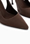 Lili Brown Thin Heeled Women's Shoes - 5