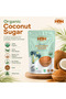 Coconut Sugar- USDA Organic -Made in Indonesia- Halal Certified -Low GI- Non-GMO- 400g Pack - 5