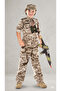 Kids' Army Soldier Costume Set – Realistic Desert Camouflage Military Uniform