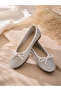 Elegant Stone Detailed Women's Ballerinas - 5
