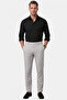 Stone Lycra Linen Textured Cotton Men's Trousers – Breathable Summer Modern Cut 2600705 - 4