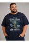 Large Size Cotton Comfortable Fit Daily Use Crew Neck Men's T-Shirt