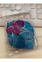 Blue Purple Double Sided Heart Glitter Eva Pendant Ornament 1.35 cm 1 Piece - 2