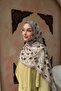 Feather Patterned Shawl Mink - 2