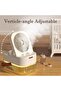 Portable Mini Fan Humidifier with LED Night Light – USB Rechargeable Cool Mist Air Cooler - 8