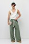 Washable super baggy sweatpants khaki - 6