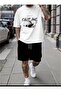 Women'S/Men's Printed Unisex T-Shirt Shorts 2-Piece Set Oversize - Quality Fabric Gl0