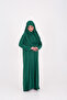 One-Piece Prayer Dress, Full Length, Emerald Green, with Bag - 2