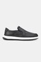 Men's Black Genuine Natural Leather Eva Sole Orthopedic Daily Loafer Shoes - 5