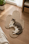 Beige Color 100% Organic Cotton Thread Sewn Cat Scratching Mat Natural Non-Disassembled Pet-Friendly - 3